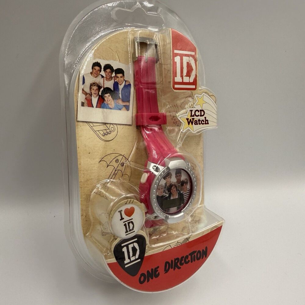 One Direction 2013 LCD Watch Pink Sealed New 1D Harry Liam Zayn Louis Niall - Picture 5 of 10